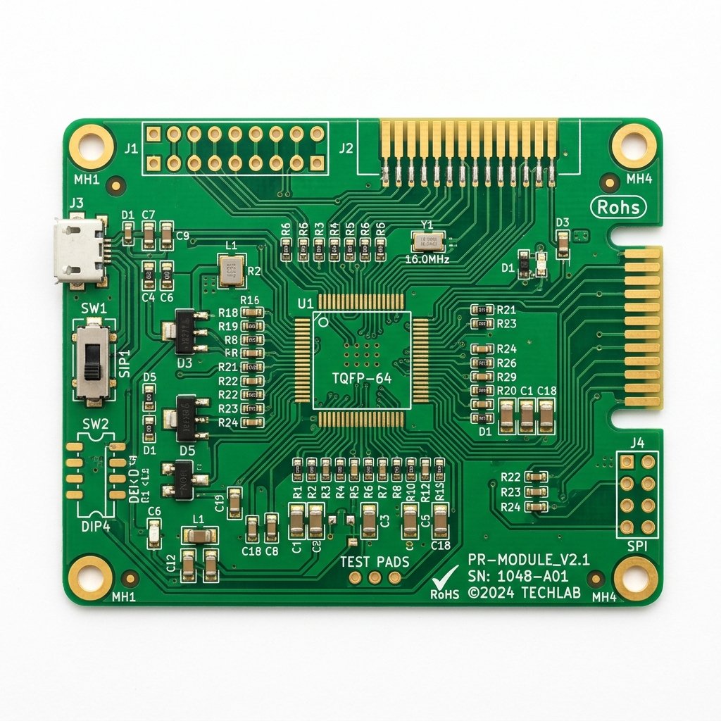 HC-SR04 Ultrasonic Distance Sensor - High Quality PCB Component